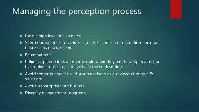 Perceptions of Situations